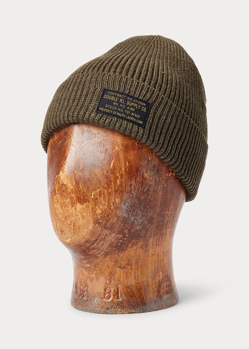 RRL キャップ メンズ オリーブ コットン Watch Beanie AERMI4208